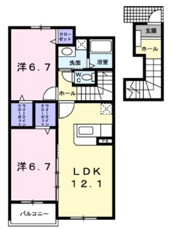 エクシード 深大寺の物件間取画像